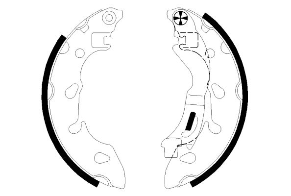 HELLA PAGID Piduriklotside komplekt 8DB 355 022-211